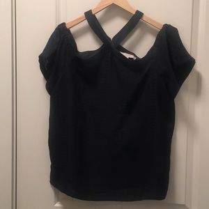 Loft Cross Front off the shoulder top